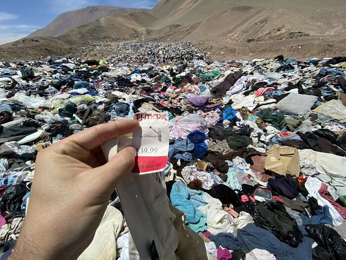 Atacama Desert Clothing Dump. Some Clothes Were Never Used And Still Have Tags On Them