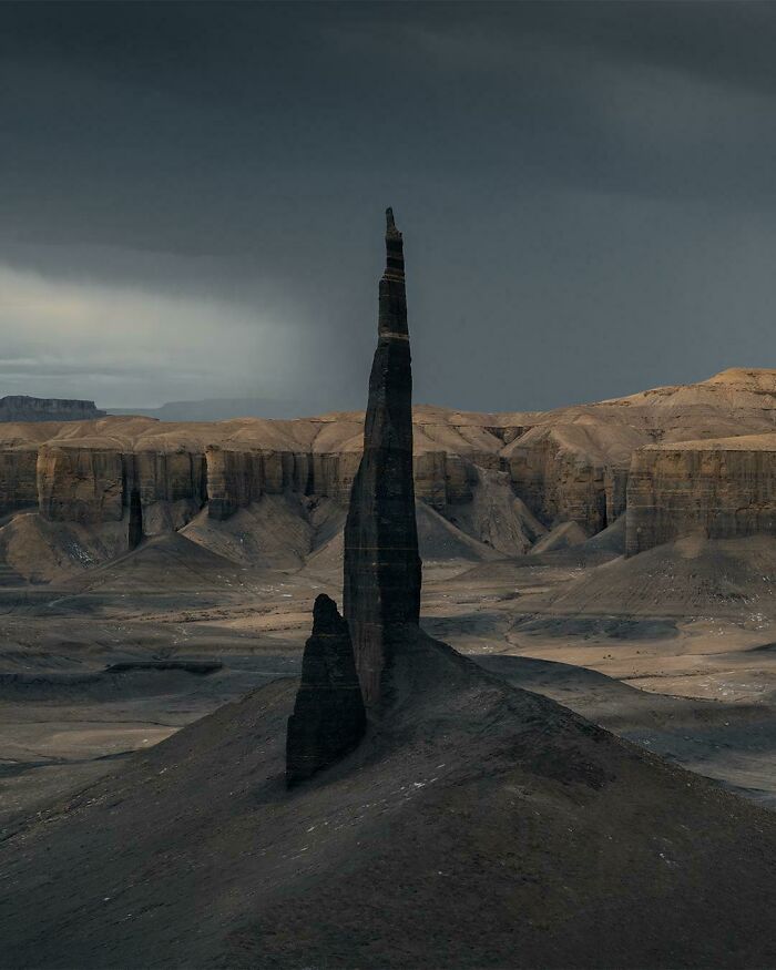 Obelisk In The Desert, USA, UT
