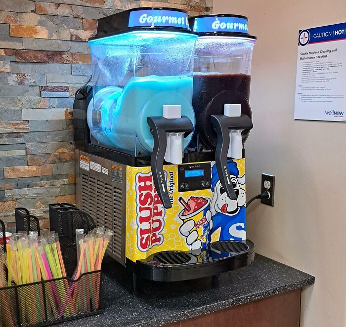 The Urgent Care Center Near My House Has A Slushie Machine In The Waiting Room