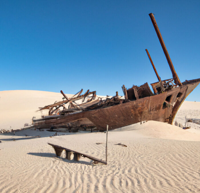 A Renaissance Era Shipwreck In The Middle Of The Desert Dunes