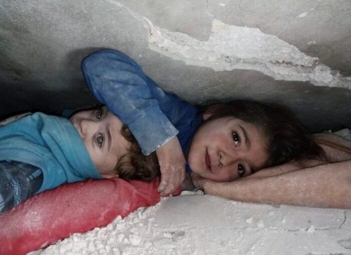 Siblings Found In Earthquake Rubble After Being Trapped For 17 Hours. Both Were Successfully Rescued. 2023