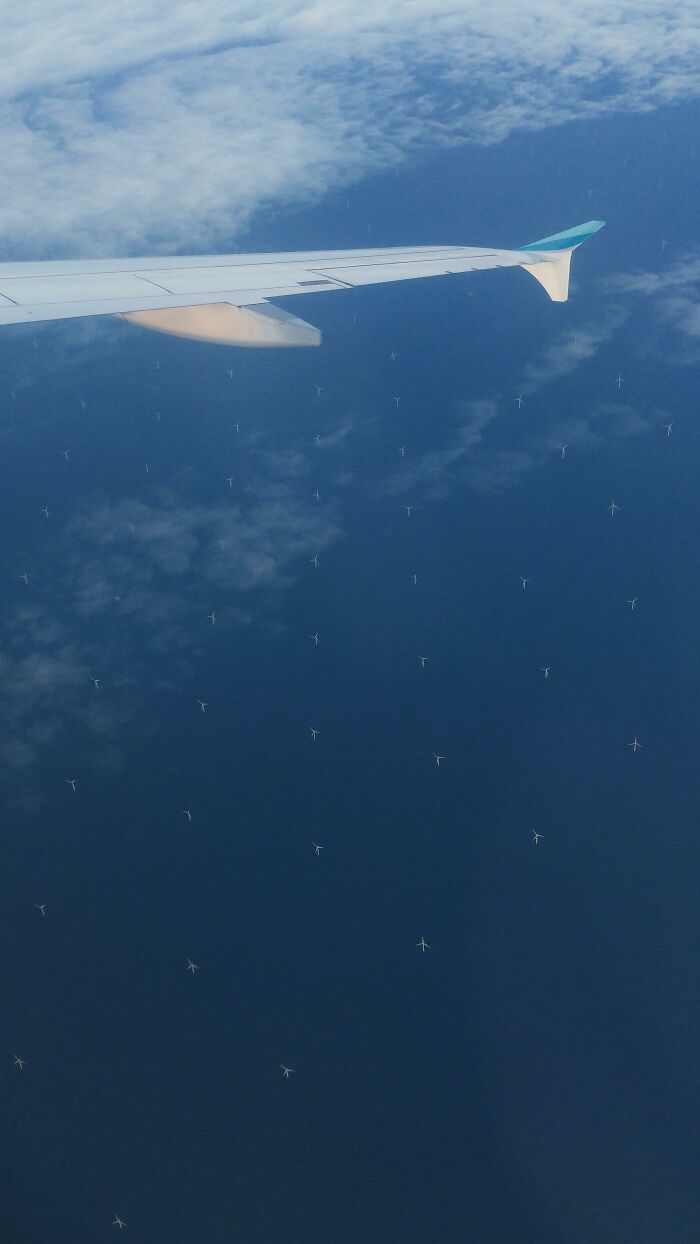 My Plane Flew Over An Offshore Wind Farm