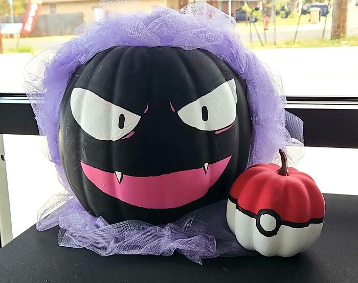 Ghastly I Made For My Work's Pumpkin Decorating Contest