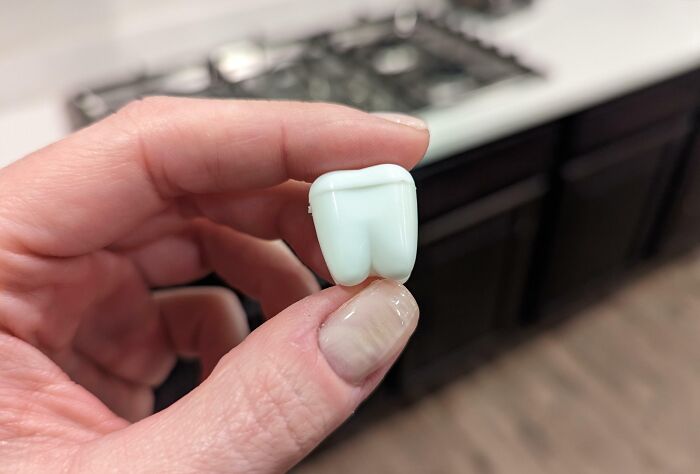 My 1st Grader Lost A Tooth During Class And The School Sent It Home In This Tiny, Tooth-Shaped Container