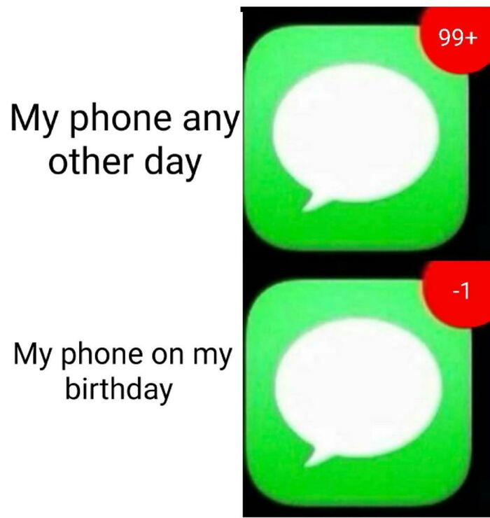 birthday notification meme