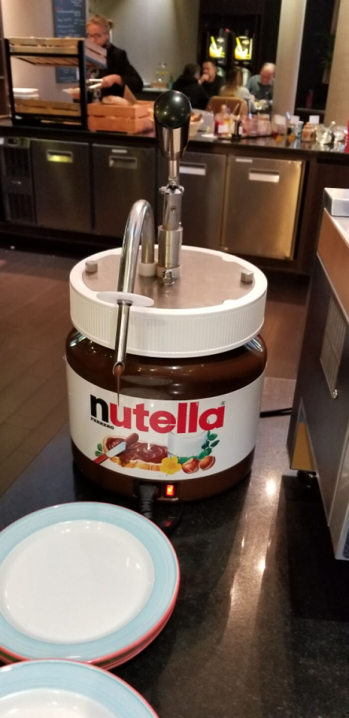 This Hotel In Luxembourg Had A Hot Nutella Dispenser