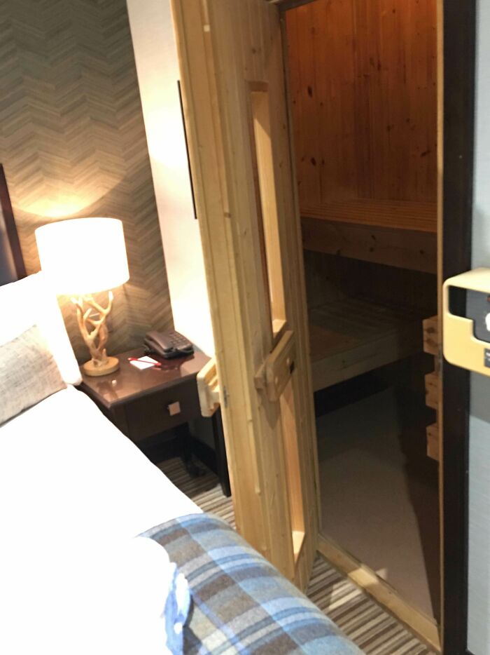 My Hotel Room Has A Sauna