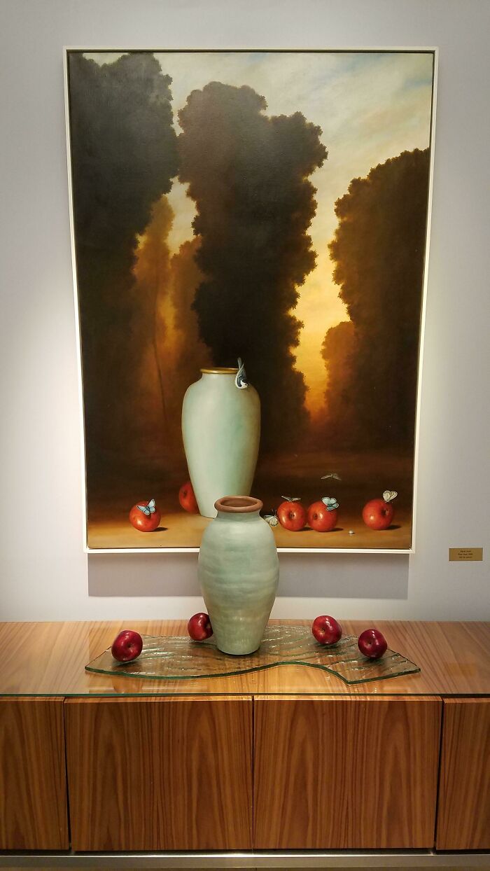 My Hotel Recreated The Subject Of This Still Life In Front Of The Painting