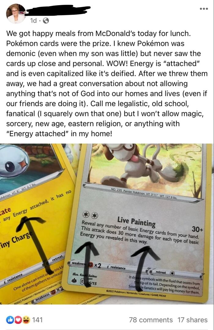 Religion Fanatics Karen Don't Let Her Kid Have Pokemon​ Cards