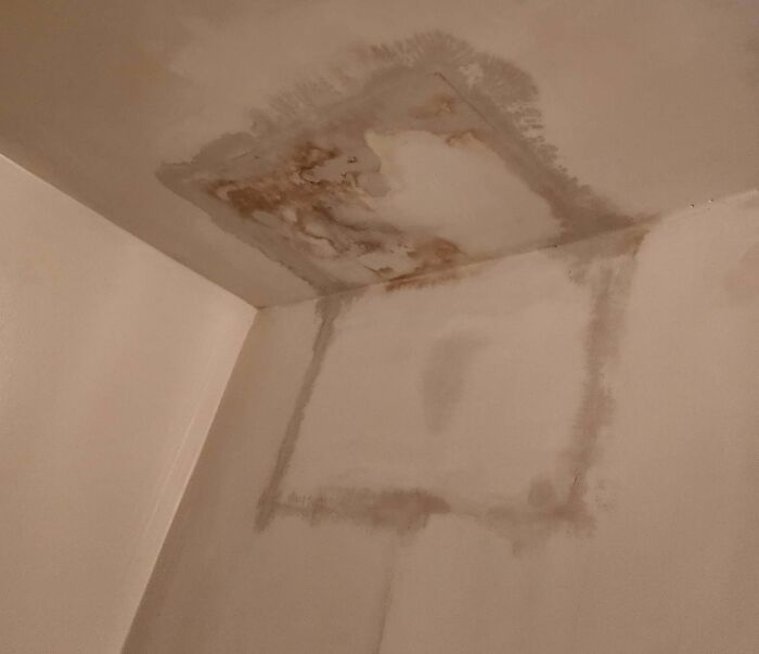 Upstairs Neighbor's Kid Routinely Floods Their Bathroom, Landlord Refuses To Fix The Damaged Ceiling