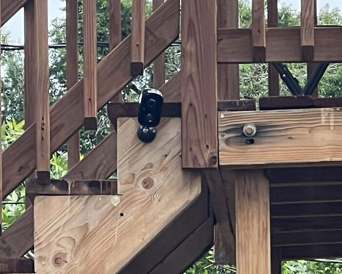 Neighbors Have Camera Pointed Directly And Only At Our Back Porch