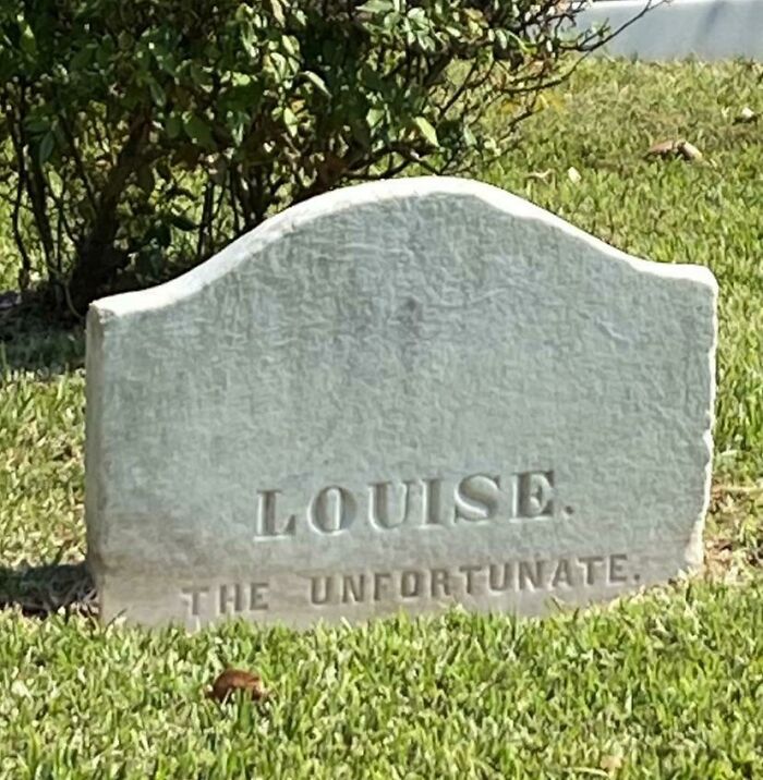 Poor Louise. Natchez City Cemetery, Natchez, Ms