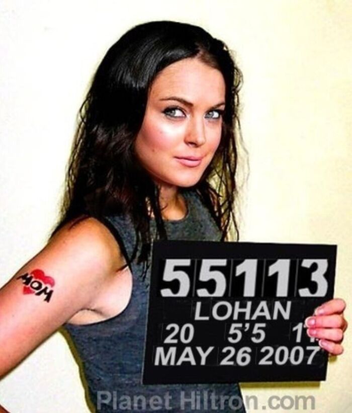 Lindsay Lohan photoshopped to look like an ordinary person