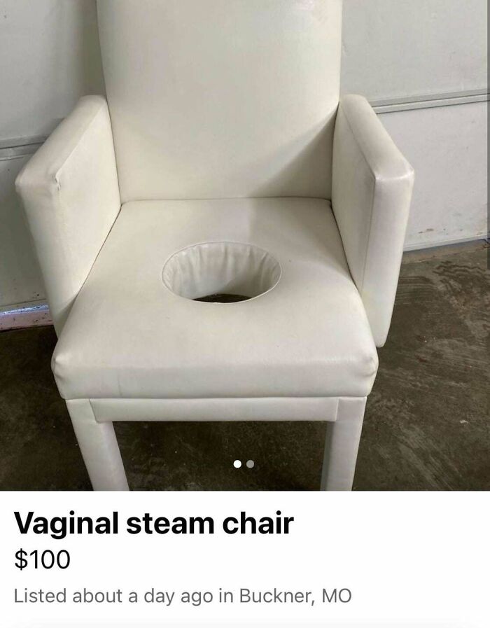 Vaginal Steam Chair