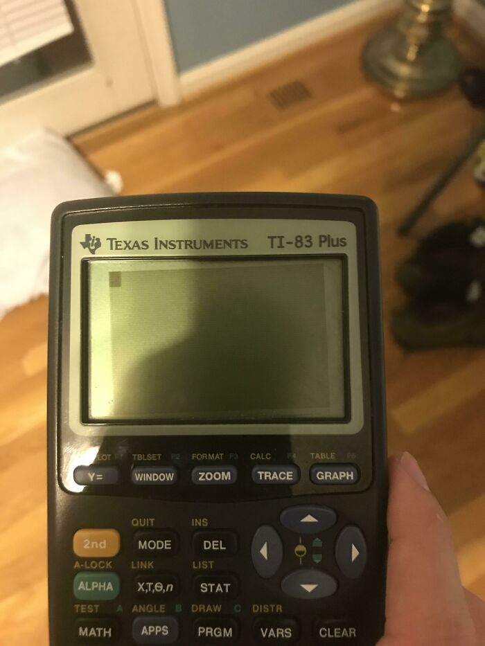 The Screen On My Calculator Is Slightly Tilted
