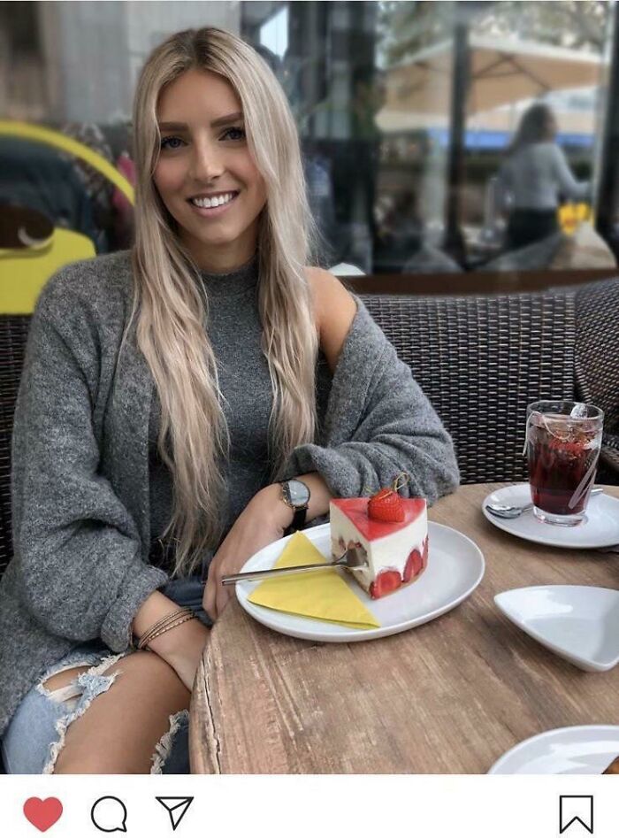 The Placement Of Her Fork