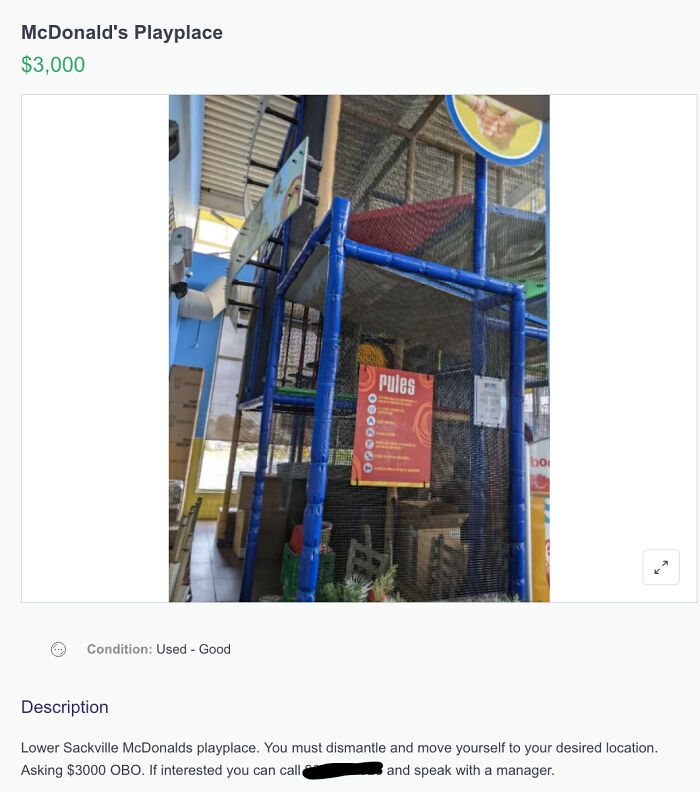 Mcdonalds Playplace For Sale