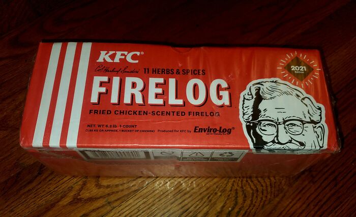Fried Chicken Scented Firelog