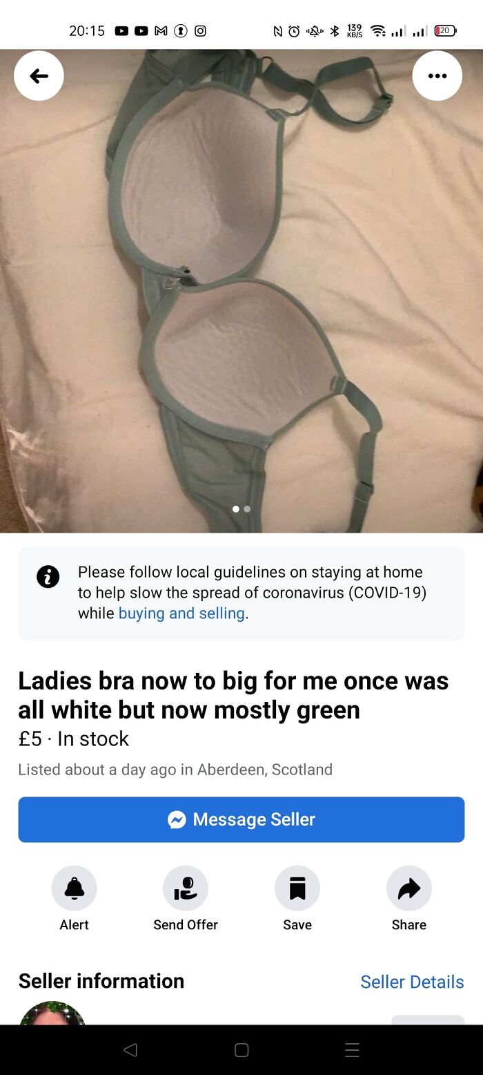 Once Was All White But Now Mostly Green