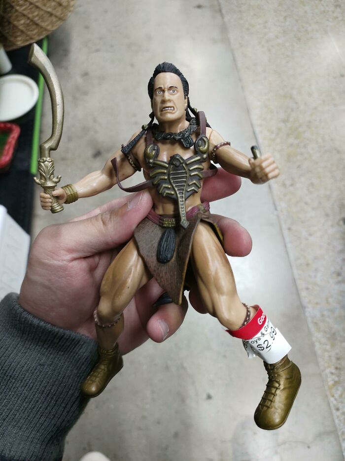 A 2001 Scorpion King Action Figure Found At Goodwill
