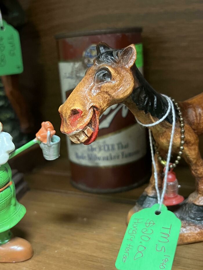 Found This Cursed Looking Horse At An Antique Store Today!