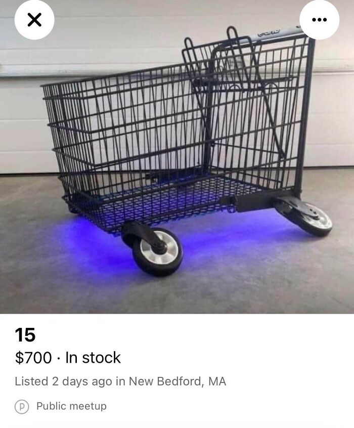 Stanced Out Grocery Cart With Underglow