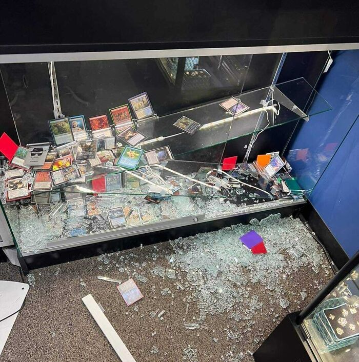 Thieves Broke Into My Local Gameshop And Stole MGT And Pokemon Cards