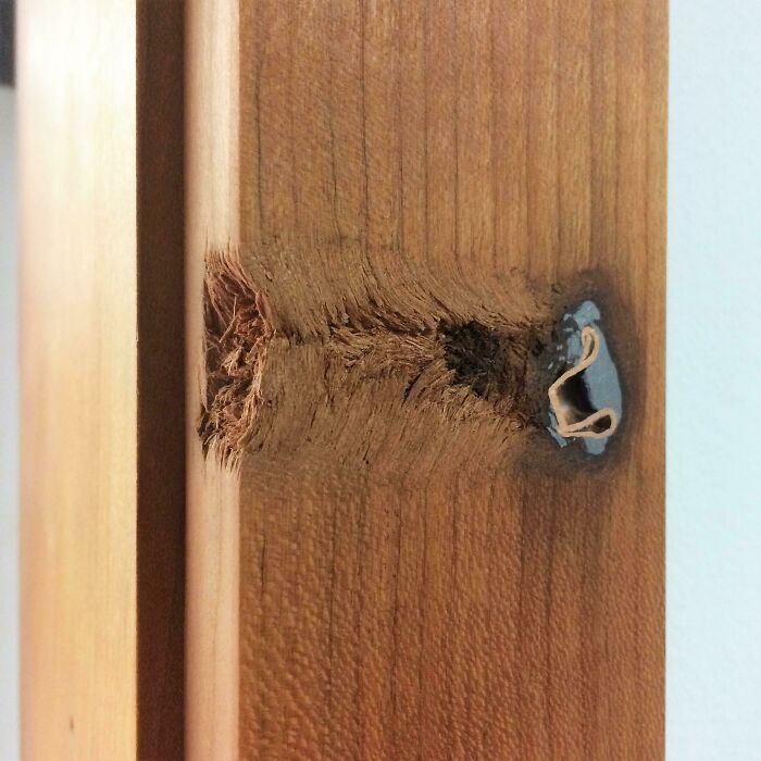 Making Door Trim And Found A Hunter's Long-Lost Bullet