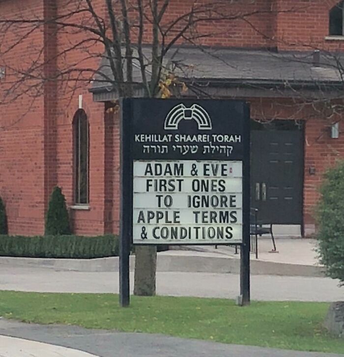 This Synagogue Sign In Toronto