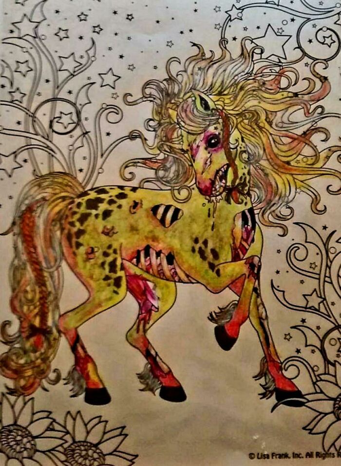 Let's Be Lisa Frank, Zombie Horses Are Awesome!
