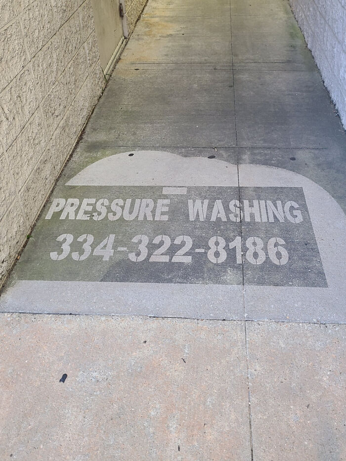 Found This Ad For Pressure Washing