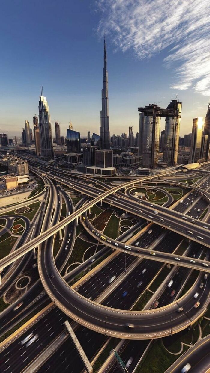 What's The Point Of Having An Interchange That Size In The Middle Of The City, Dubai, Uae