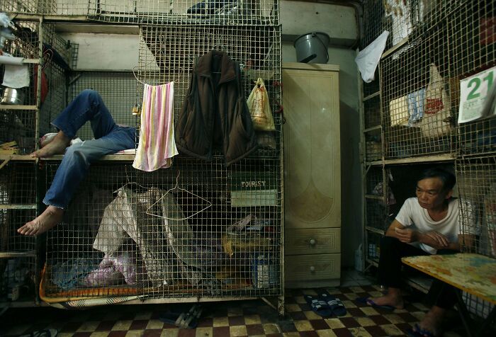 Hong Kong's Dismal Cage Homes House Thousands Of People