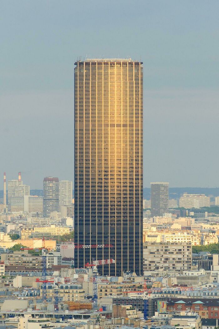 Montparnasse Tower In France. Also Known As The Middle Finger Of Paris As It’s The Only Tall Building In That Area And Sticks Out Like A Middle Finger. Everyone In Paris Hates It And I Believe It’s Had Multiple Petitions To Rip It Down