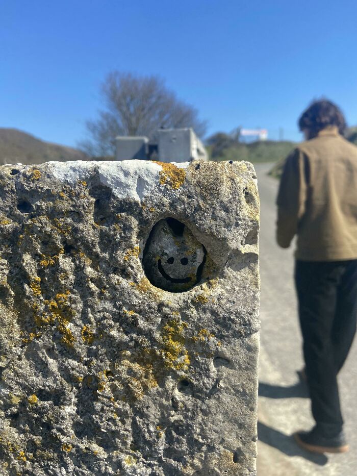 A Very Happy Rock Locked Inside Another