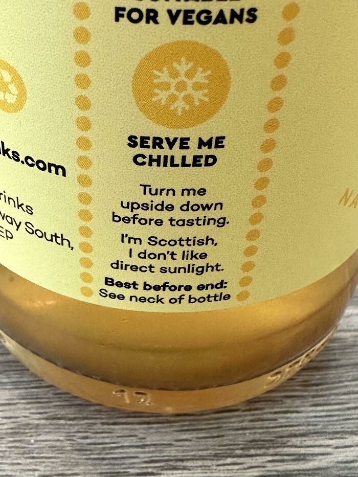 Found On My Lemonade Bottle Label