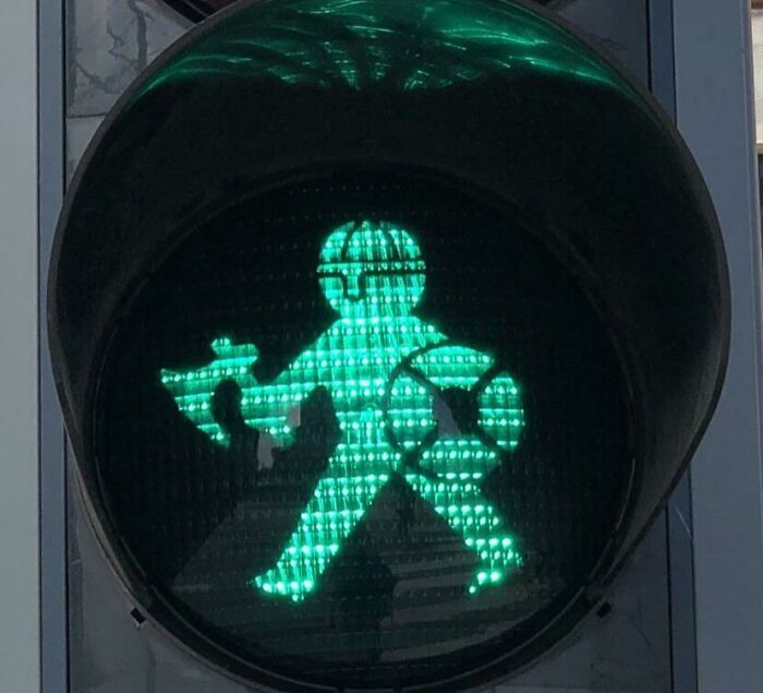 Viking Traffic Lights In Aarhus