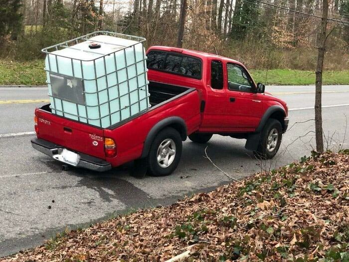 To Carry 1 Metric Ton Of Water In A Pickup