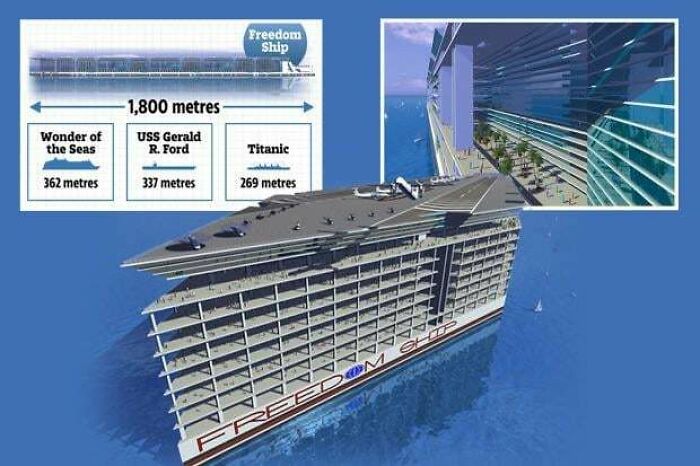 Freedom Ship Concept, A Floating City To Free People From Taxes