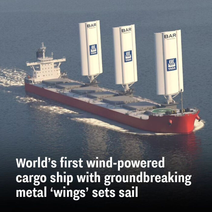 First Wind-Powered Cargo Ship