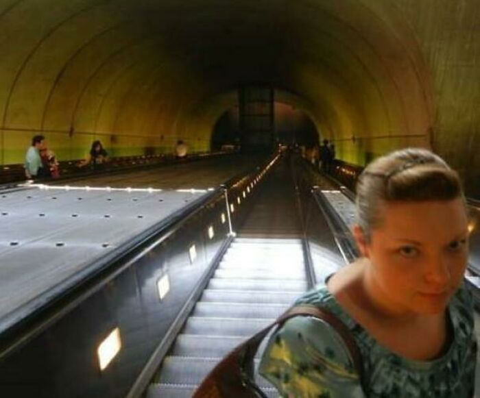 My Wife's Own Megalophobia. The Longest Escalator In The Us