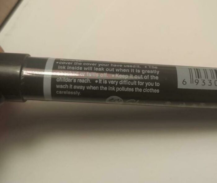 My Sister Sent Me A Picture Of This Pen