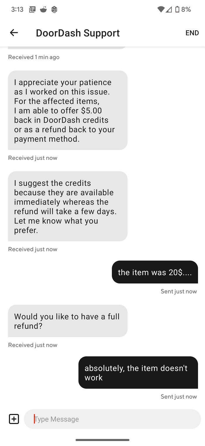 Who Needs Refunds For Broken Items When A 5$ Credit Will Suffice?