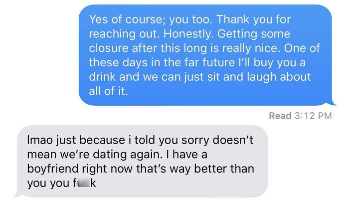 It’s Been Over A Year Since I Broke Up With Her, She Finally Reached Out To Apologize. Ladies And Gentlemen, I Present My Ex