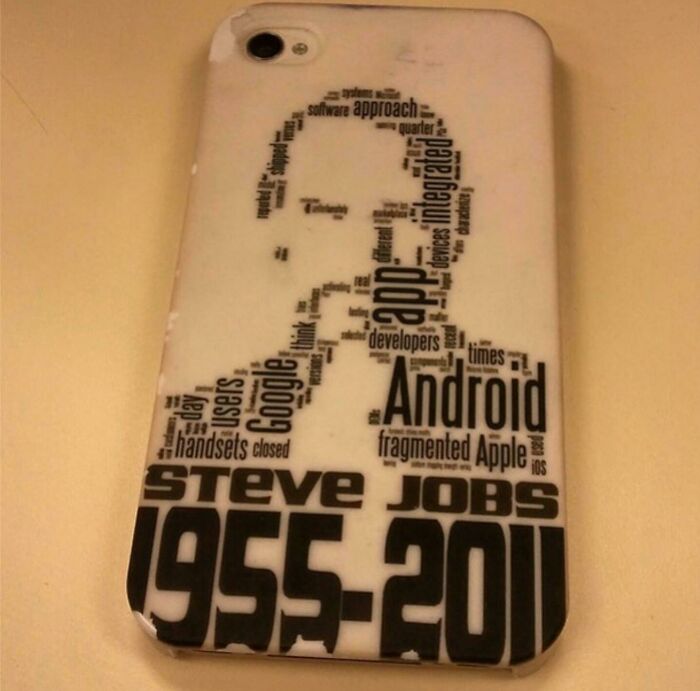 The Biggest Word On Steve Jobs iPhone Case Is Android...