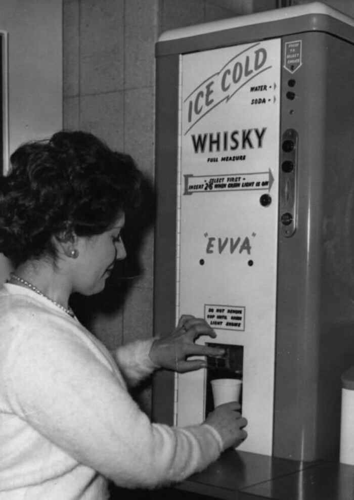 Office Whiskey Machine From 1950's