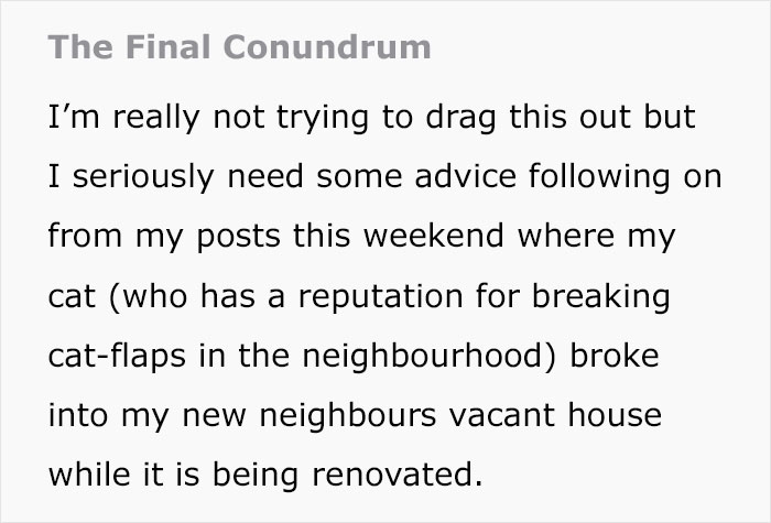 Cat Breaks Into Neighbor’s New Home, They Are Furious And Ask For $2,000 Cat Breaks Into Neighbor’s New Home, They Are Furious And Ask For $2,000