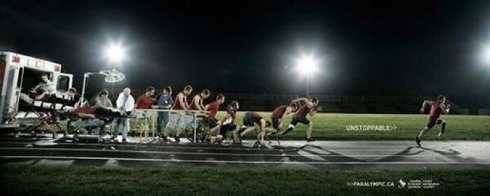 Poster Ad For The Canadian Paralympics
