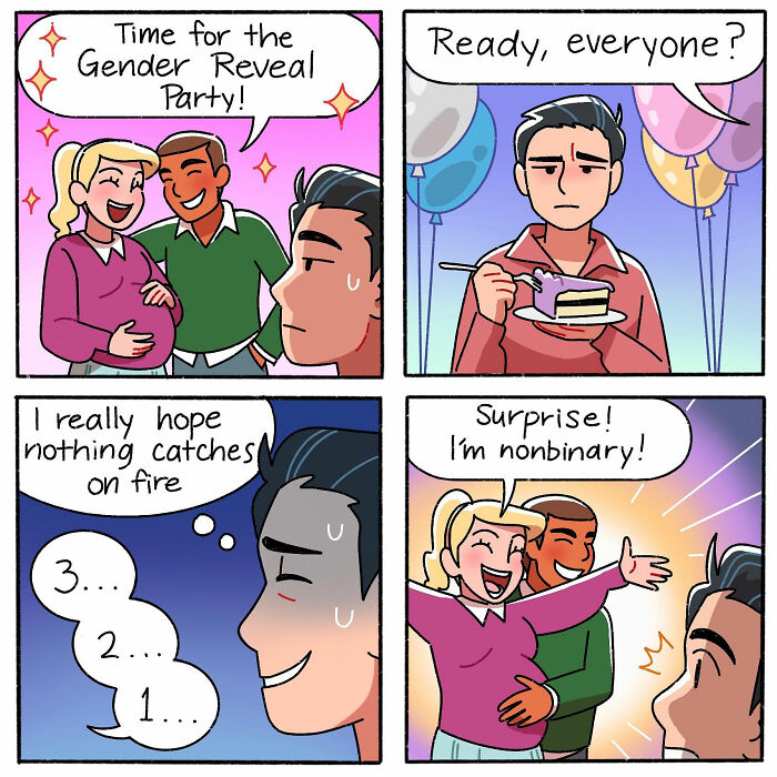 A Comic About Gender Reveal Party