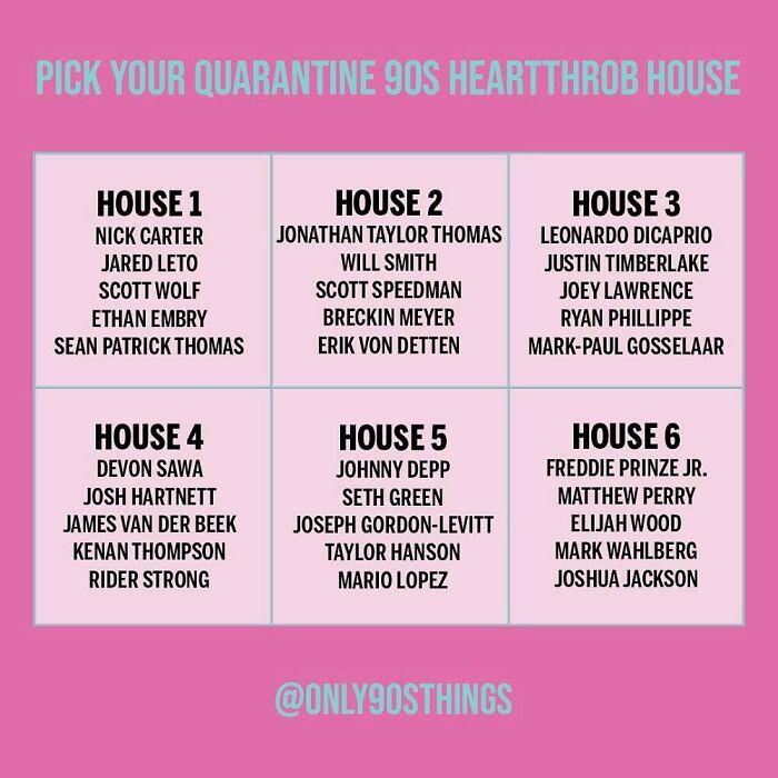 This Is The Hardest Thing You'll Have To Decide Today - Which Heartthrob House Would You Quarantine In? ⠀